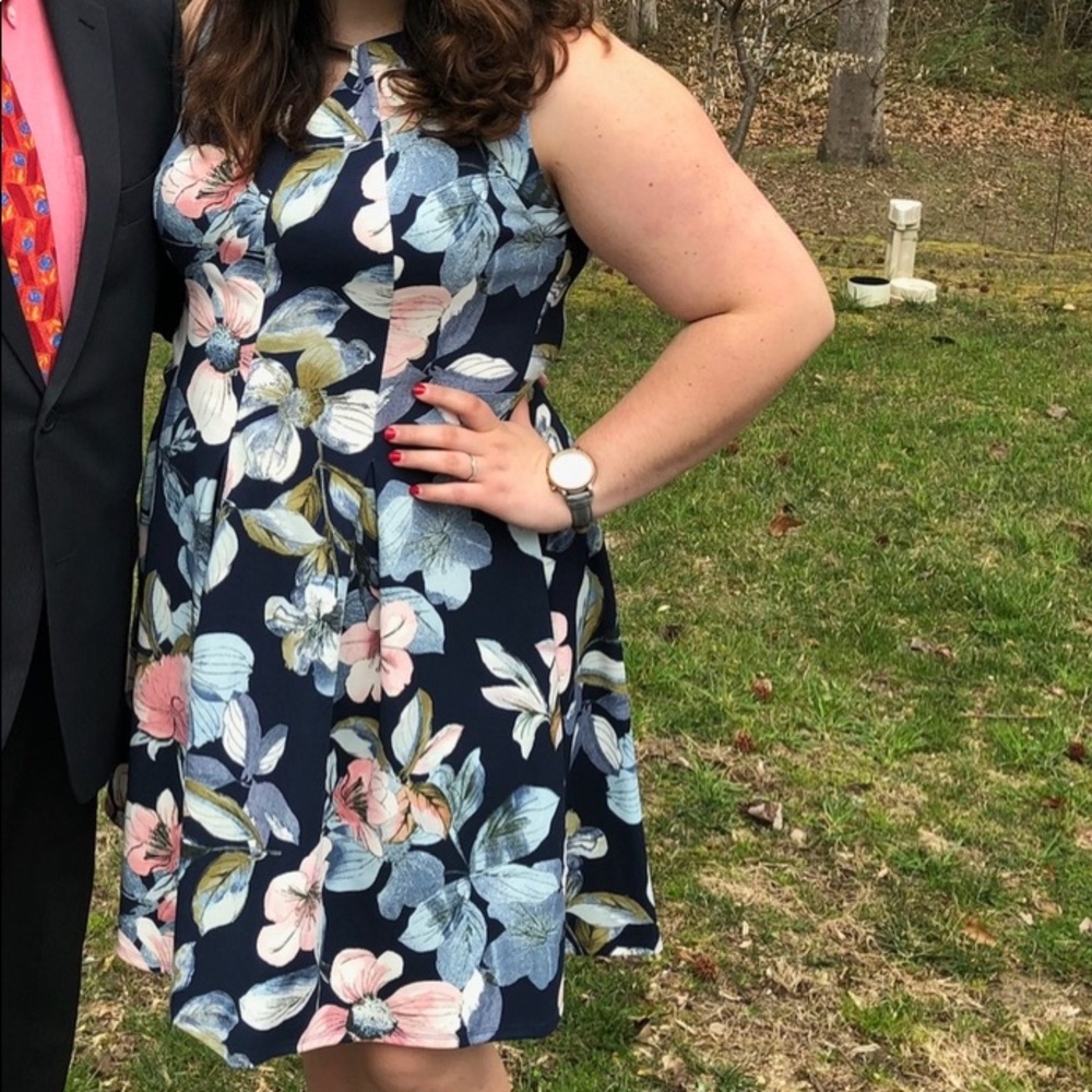 Liz Claiborne Floral Fit & Flare Sleeveless Dress